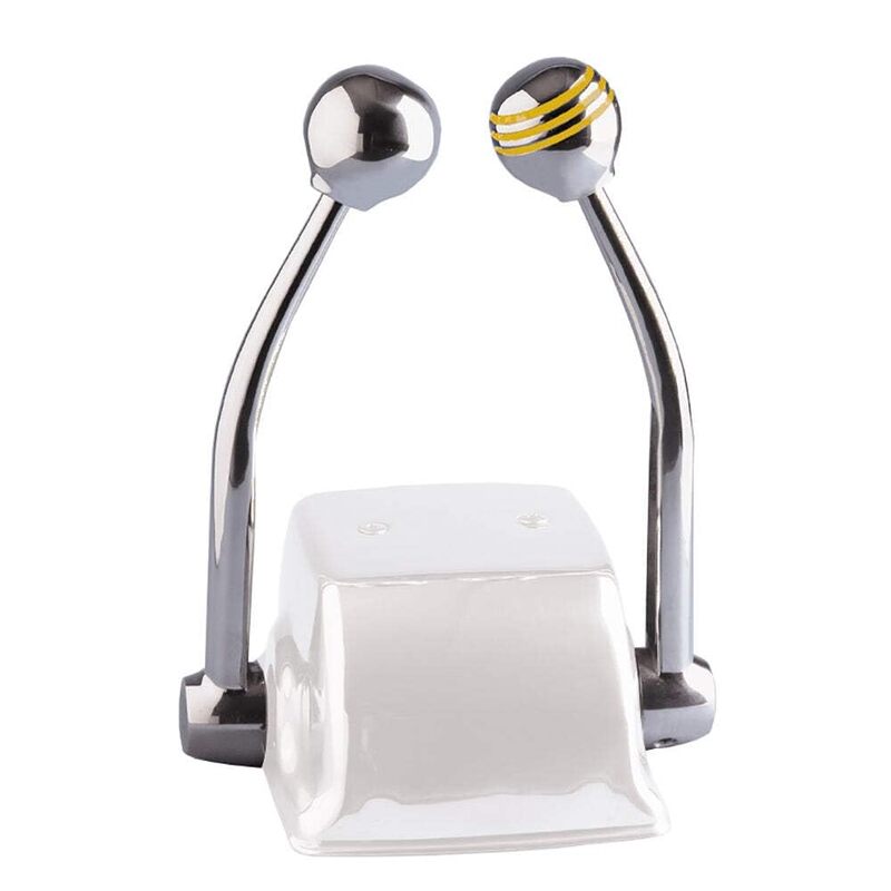 Schmitt & Ongaro Marine Products 10917762 Ongaro Standard Control Arm Set W/Gold Throttle Knob & Plain Shift Knob