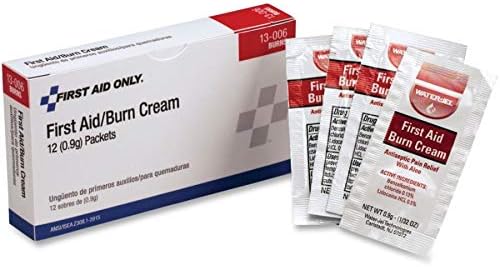 First Aid Only 13-006 First Aid/Burn Cream Packet (Box of 12) 12 Count (Pack of 1)