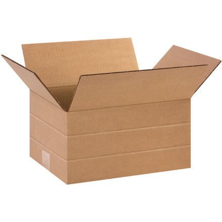 Multi Depth Corrugated Boxes 12" x 9" x 6", 4", 2" (MD1296)