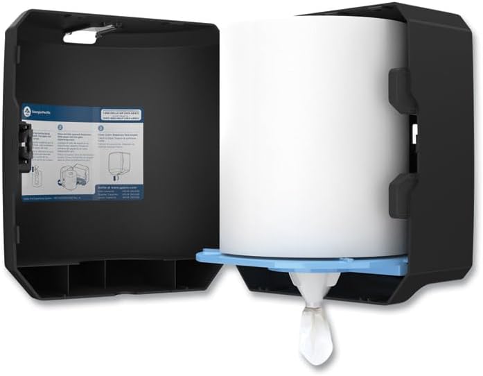 Georgia-Pacific Professional SofPull CenterPull Hand Towel Dispenser, Black