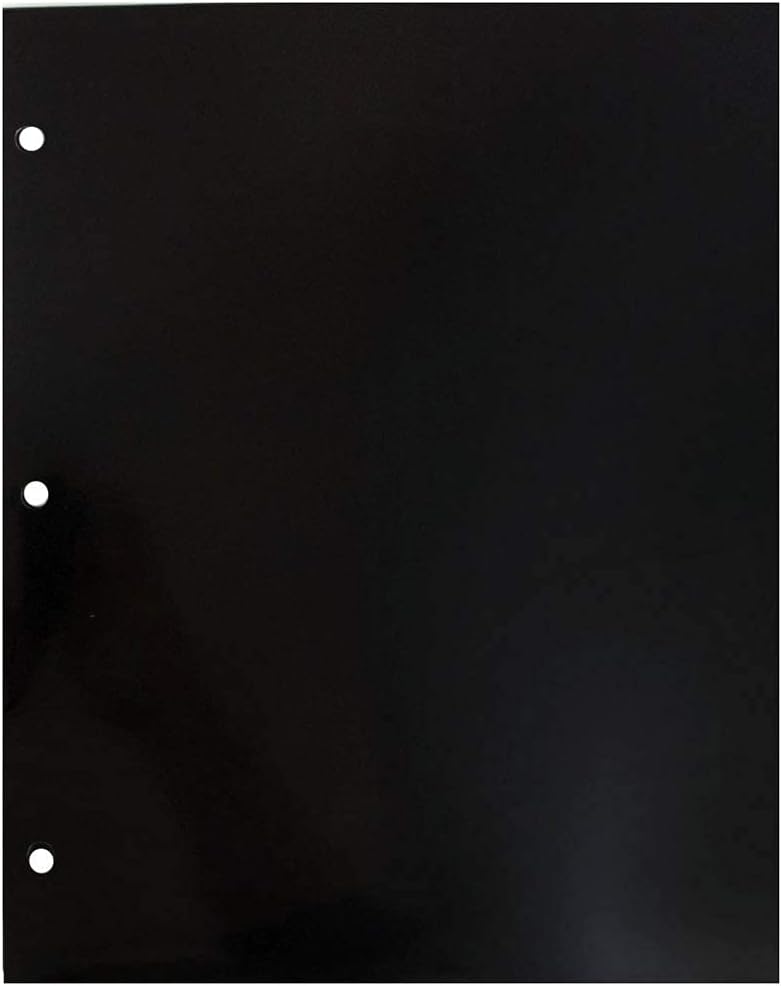 JAM PAPER Laminated Two-Pocket Glossy 3-Hole Letter Size Folders