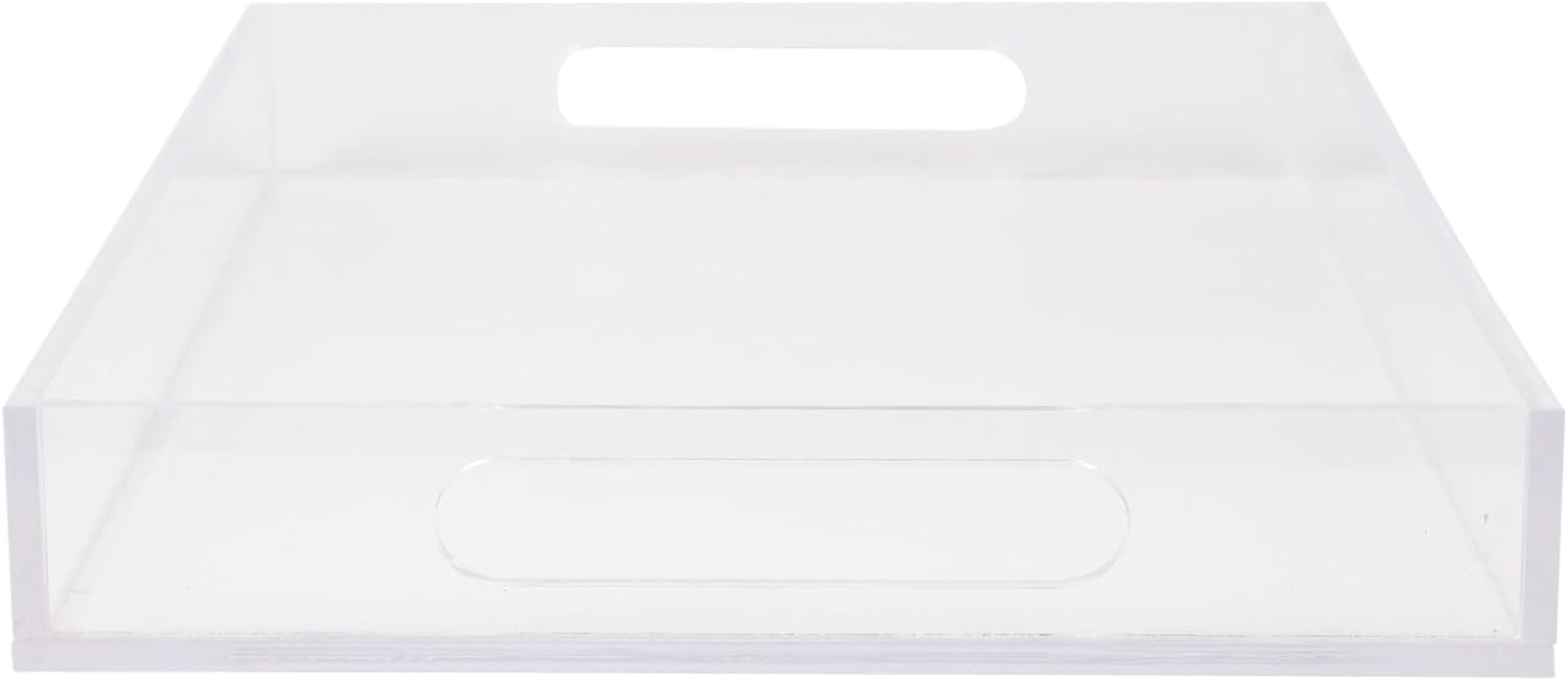 Martha Stewart Brody Acrylic Letter Tray, Letter Organizer Desk Tray, File Organizer Tray for Magazines, Folders, Notebooks