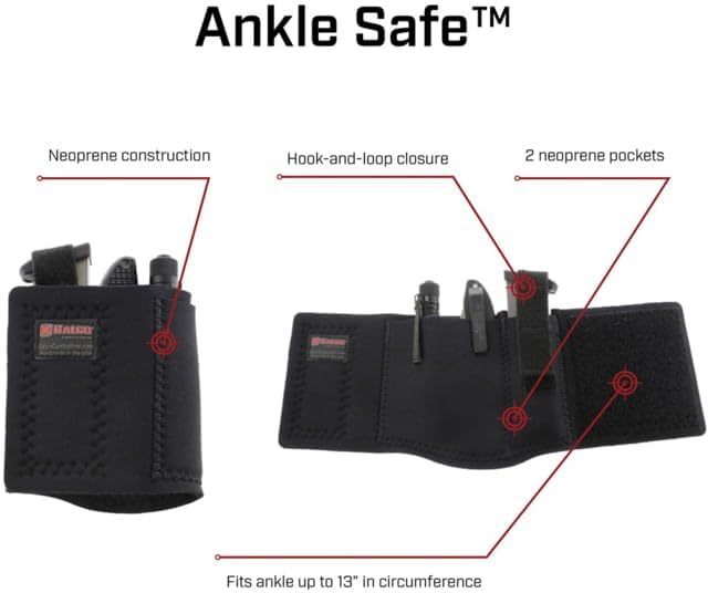 Galco Gunleather AS3B Ankle Safe 3.0 Black