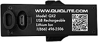 QUIQLITE QX2 Hands-Free LED Pocket Light, 20–200 Lumens, USB‑C Rechargeable, Aluminum Housing