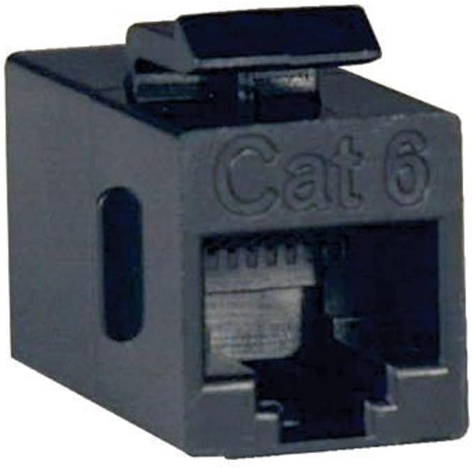TRIPP LITE N235-001 Cat6/Cat6a Straight-Through Modular In-Line Snap-In RJ45 Coupler