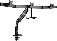 TRIPP LITE DMPDT1732AM Safe-IT Precision-Placement Triple 17-32 inch Monitor Desktop Mount, 90-Degree Rotation