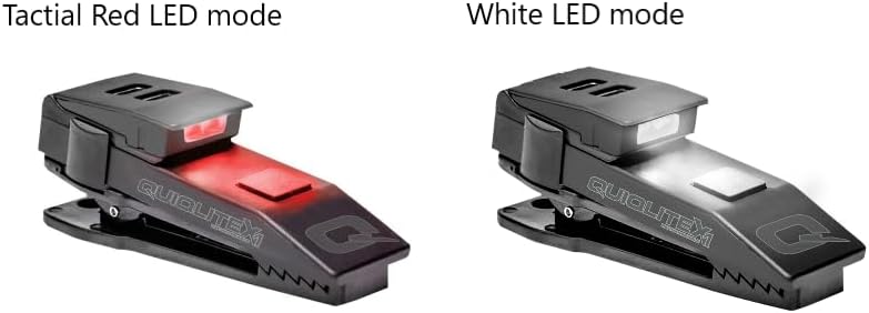 QuiqLiteX1 Tactical Red/White Hands-Free LED Pocket Light 5/75/150 Lumens