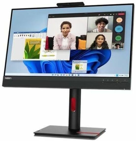 Lenovo ThinkCentre TIO24 Gen5 24" Class Webcam Full HD LED Monitor - 16:9 - Black