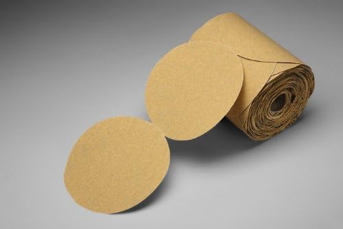 3M (49909) Gold Paper Disc Roll 216U, 5 in x NH P80 A-weight [You are purchasing the Min order quantity which is 1 Rolls]