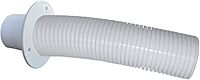 Trident Marine 10' White Stern Flex Hose w/Transom Flange