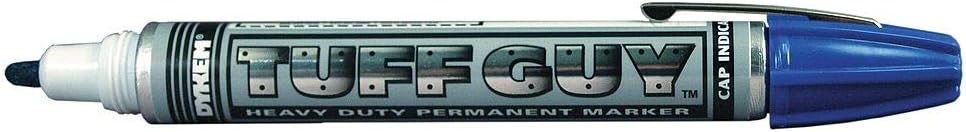 Dykem Tuff Guy 41796 Blue Medium Marking Pen - 44179 [PRICE is per EACH]