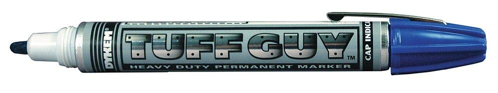 Dykem Tuff Guy 41796 Blue Medium Marking Pen - 44179 [PRICE is per EACH]