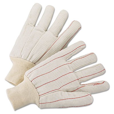 101-1060 Anchor 4518Cr 18 oz. Polycord Knit Wrist Gloves, Large, White (Pack of 12)
