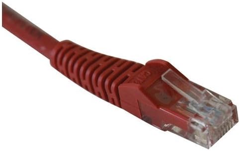Tripp Lite Cat6 10-Pack Gigabit Snagless Molded Patch Cable (RJ45 M/M) - Red, 1-ft.(N201-001-RD)