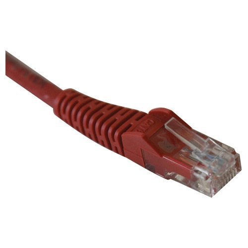 Tripp Lite Cat6 10-Pack Gigabit Snagless Molded Patch Cable (RJ45 M/M) - Red, 1-ft.(N201-001-RD)