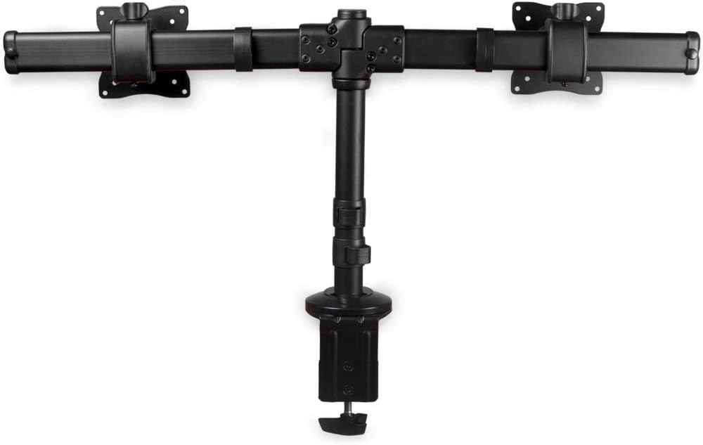 StarTech.com Desk-Mount Dual Monitor Arm - Supports 13''–27'', Low-Profile Clamp/Grommet Mount (ARMBARDUOG)