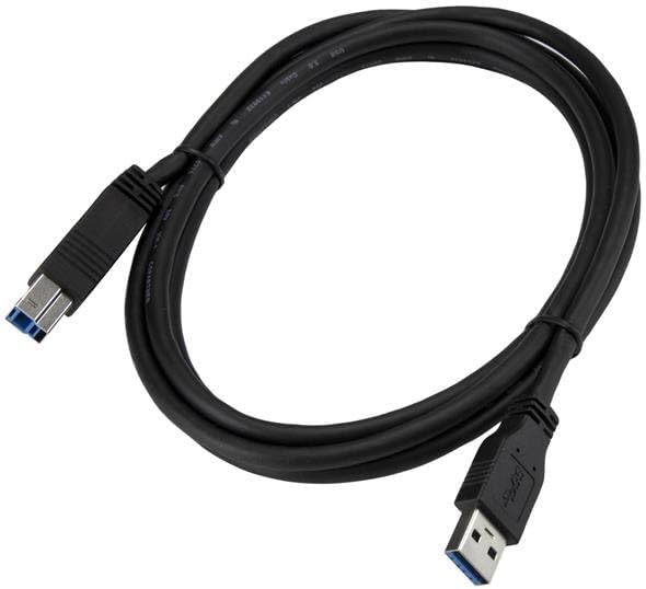StarTech.com 2m 6 ft Certified SuperSpeed USB 3.0 A to B Cable Cord - USB 3 Cable - 1x USB 3.0 A (M)