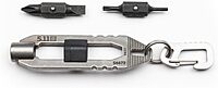 5.11 Tactical EDT Hex Tool Keychain, Stainless Steel, Style 56672, Tumbled Steel Color