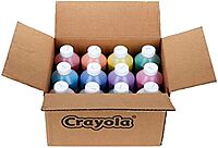 Crayola Washable Paint for Kids (12ct), Teacher Classroom Must Have, Bulk Paint Set, Nontoxic Kids Arts & Craft Supplies