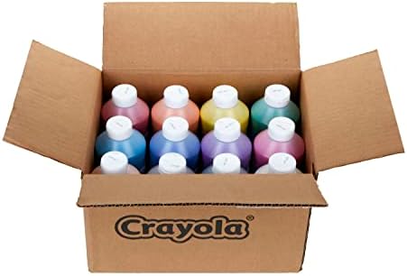 Crayola Washable Paint for Kids (12ct), Teacher Classroom Must Have, Bulk Paint Set, Nontoxic Kids Arts & Craft Supplies