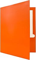 JAM PAPER Laminated Two-Pocket Glossy Presentation Folders - Letter Size