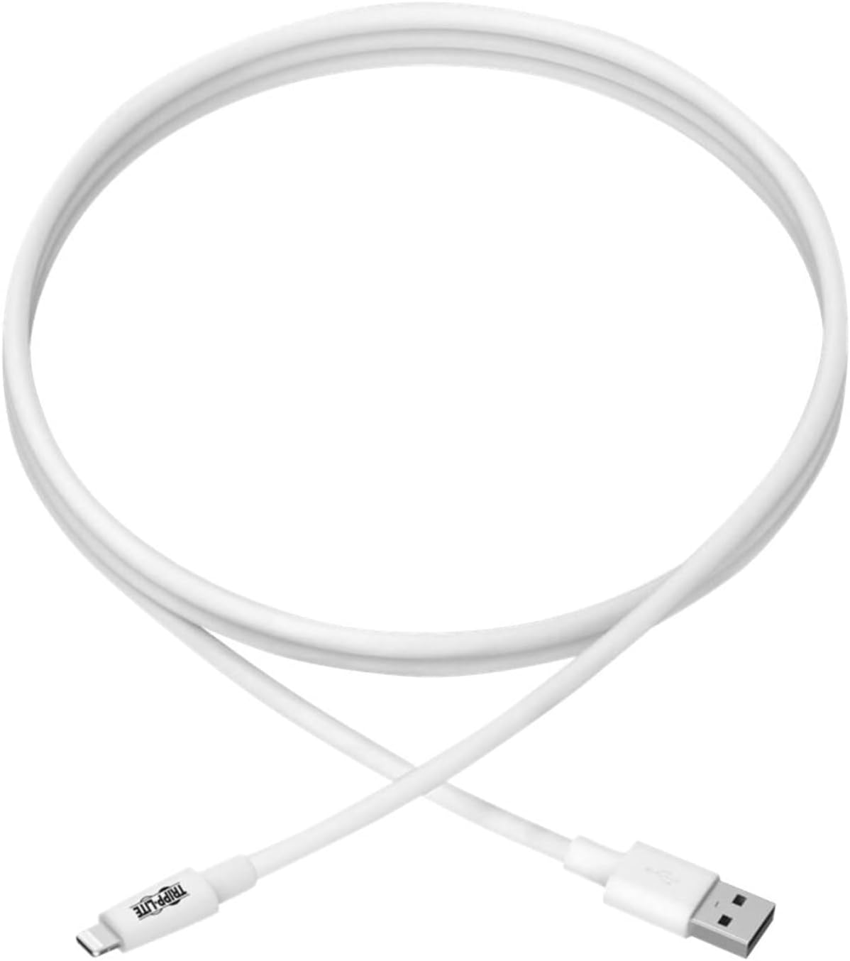 Tripp Lite Apple MFI Certified 10-Feet 3M Lightning to USB Cable Sync Charge iPhone/iPod/iPad - White (M100-010-WH)