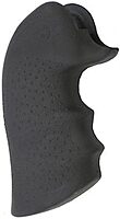 Hogue Rubber Monogrip Revolver Stock with Finger Grooves for Ruger Blackhawk/Single Six, Black - 83000