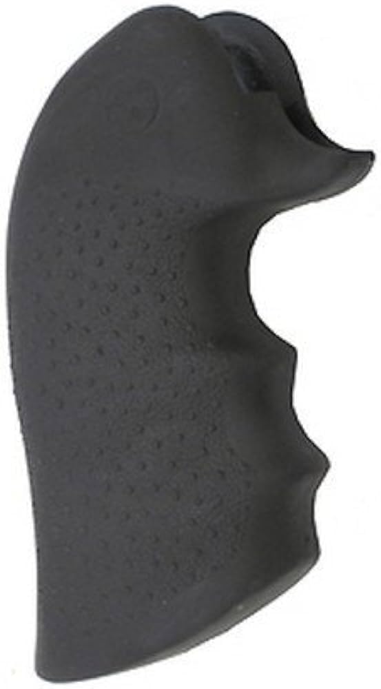 Hogue Rubber Monogrip Revolver Stock with Finger Grooves for Ruger Blackhawk/Single Six, Black - 83000