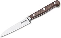 Boker Heritage 3.5 Inch Paring Kitchen Knife Flat Cut, Forged Stainless Steel, Classic Design, Made In Germany (Walnut)