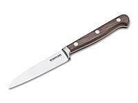 Boker Heritage 3.5 Inch Paring Kitchen Knife Flat Cut, Forged Stainless Steel, Classic Design, Made In Germany (Walnut)