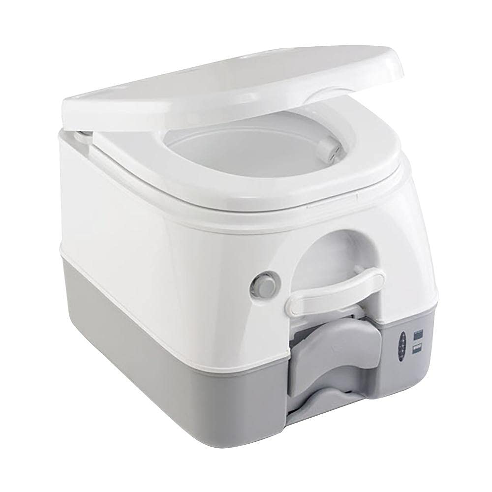 DOMETIC SANITATION 301197406 / Dometic - SeaLand 974MSD Portable Toilet 2.6 Gallon - Grey w/Brackets