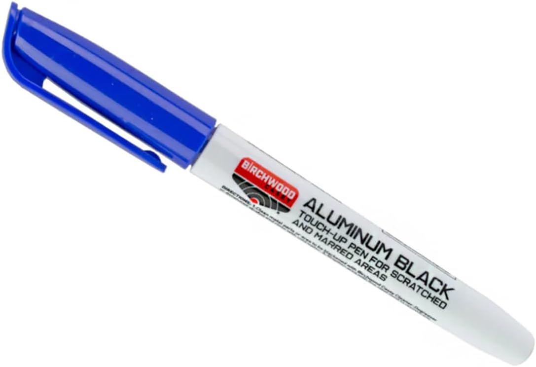 Birchwood Casey Fast-Drying Fast-Acting Aluminum Black Metal Finish Touch-Up Pen for Restoring Scratched and Marred Areas