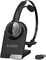 Wireless Headset with Integrated AI Noise-Cancelling Microphone - Stereo - Wireless - Bluetooth - 32.8 ft - Over-the-head - Binaural - Noise Canceling