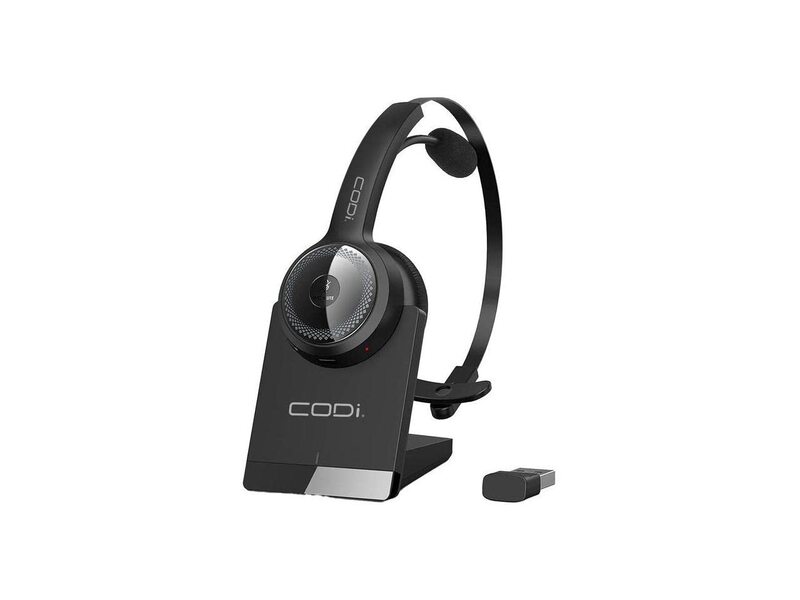 Wireless Headset with Integrated AI Noise-Cancelling Microphone - Stereo - Wireless - Bluetooth - 32.8 ft - Over-the-head - Binaural - Noise Canceling