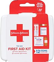 Johnson & Johnson First Aid To Go! 12-piece Mini First Aid Kit
