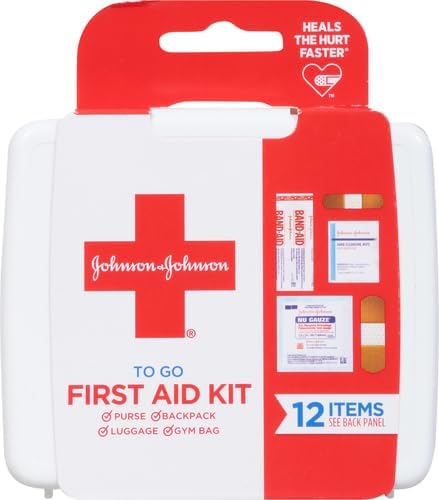 Johnson & Johnson First Aid To Go! 12-piece Mini First Aid Kit