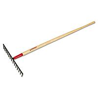 RAZOR-BACK 63121 14 Tine Road Rake, Forged, With Wood Handle