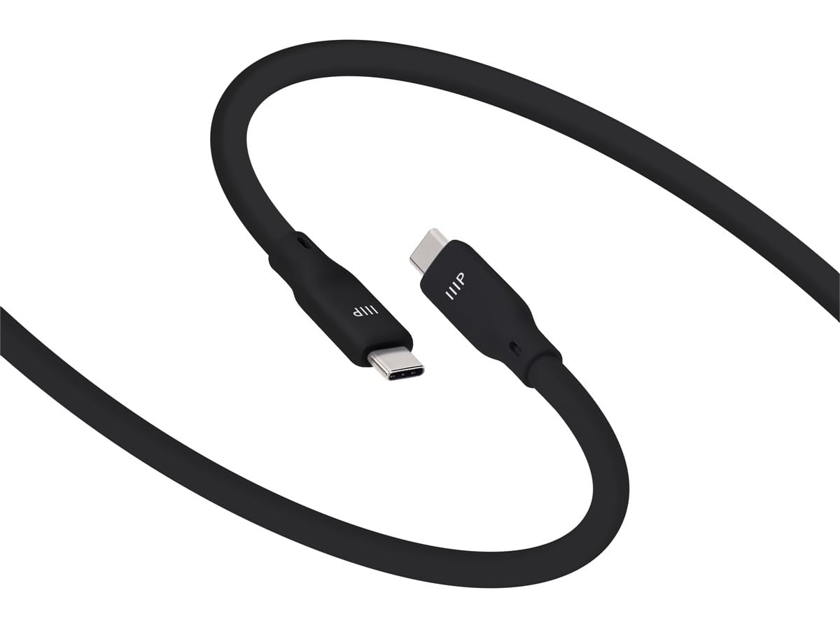 Monoprice USB4 Gen 2 Silicone Cable 6ft Black