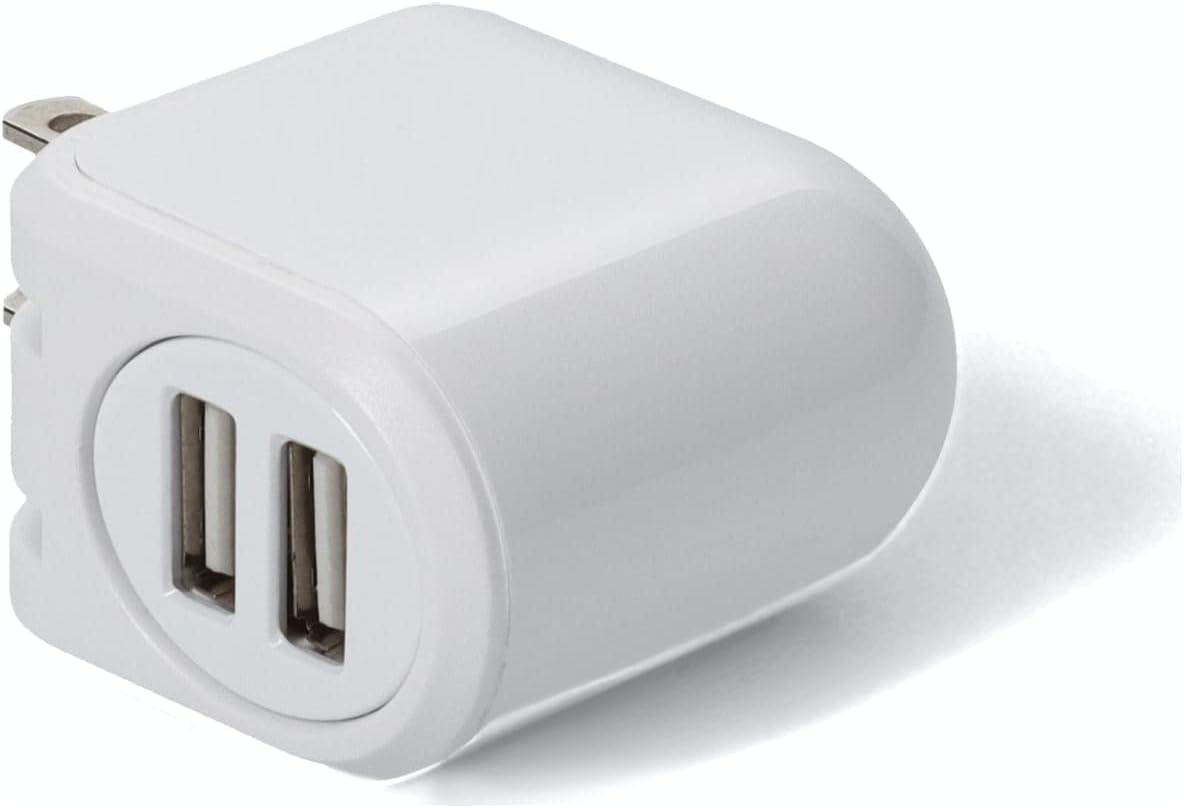 AddOn Dual-Port USB AC Adapter - 12W, White