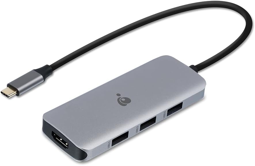 IOGEAR USB-C 6-in-1 Travel Dock 8K Single Monitor Nano Dock Pro Up to 4K in Dual Display Mode