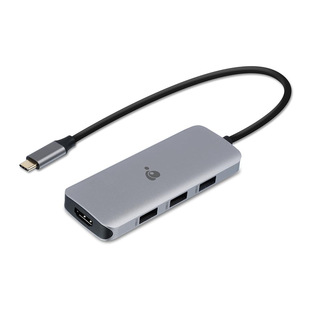IOGEAR USB-C 6-in-1 Travel Dock 8K Single Monitor Nano Dock Pro Up to 4K in Dual Display Mode
