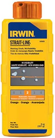 Irwin Strait Line 64905 8 Oz Fluorescent Orange Chalk Refills