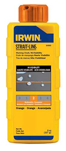 Irwin Strait Line 64905 8 Oz Fluorescent Orange Chalk Refills