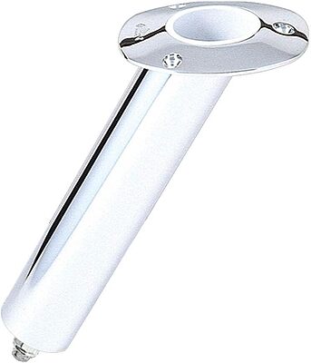 Lee's 30° Stainless Steel Swivel Base Flush Mount Rod Holder - Medium - 2" OD X 6.5" Tube f/Small Bent Butts