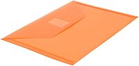 JAM PAPER Plastic Booklet Envelopes with Hook & Loop Closure - Pack of 12