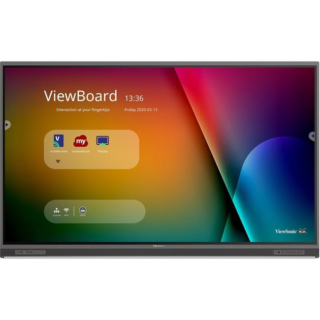 ViewSonic IFP8652-1C 86 Inch 4K Ultra HD Interactive Flat Panel Display with Integrated Microphone & USB-C
