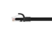 Monoprice Cat6 2ft Black Patch Cable UTP 24AWG 550MHz Pure Bare Copper Snagless RJ45 Flexboot Series Ethernet Cable 1