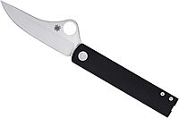 Spyderco Essenza Sleek and Elegant Folding Knife - N690Co Steel Blade with Aluminum Handle, LinerLock, PlainEdge - C272ALBKP