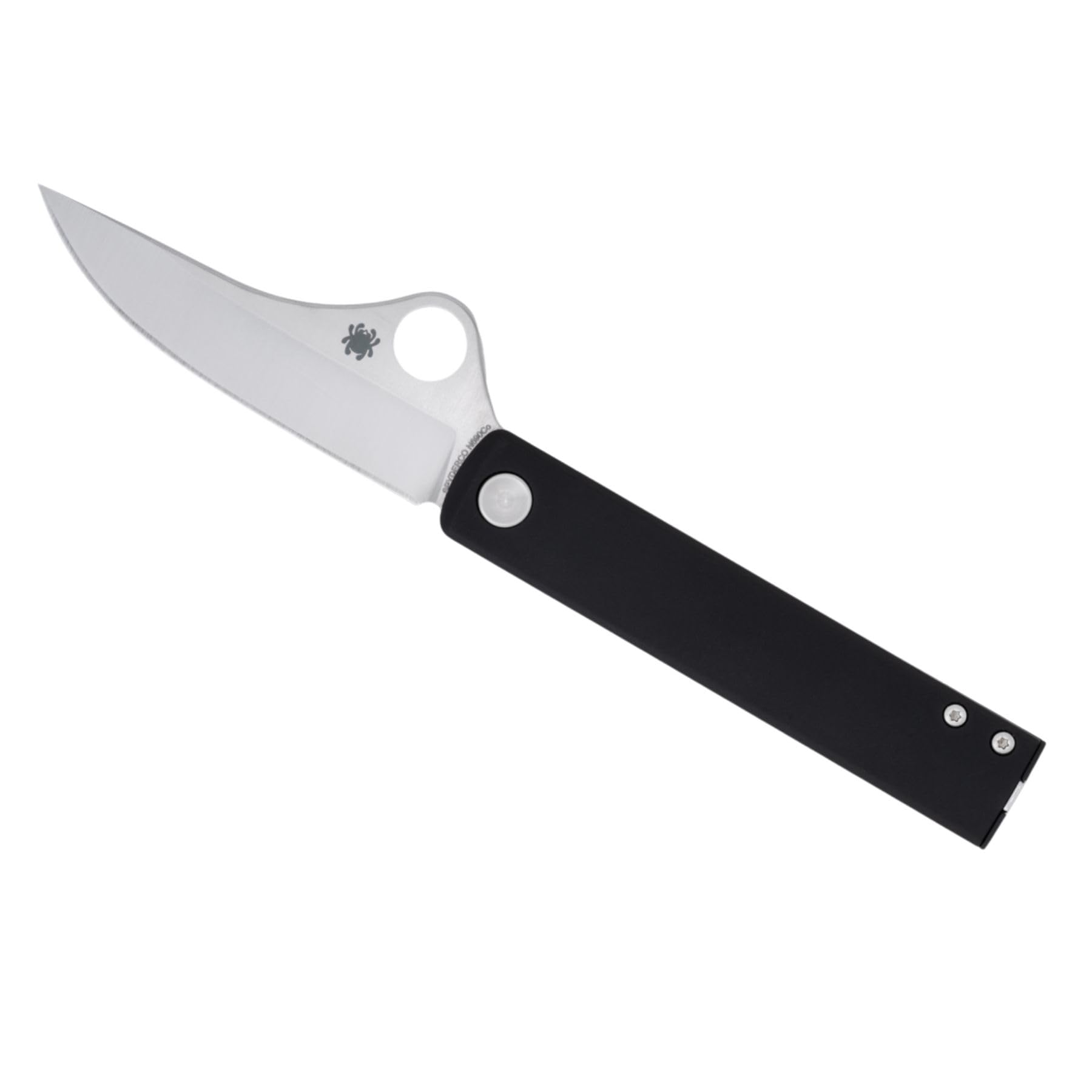 Spyderco Essenza Sleek and Elegant Folding Knife - N690Co Steel Blade with Aluminum Handle, LinerLock, PlainEdge - C272ALBKP