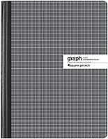 Office Depot Marble Quad Composition Book, 7 1/2in. x 9 3/4in., Quadrille Ruled, 100 Sheets, Black/White, 09926-09021